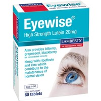 Lamberts Eyewise High Strength Lutein 20mg, 60tabs - Συμπλήρωμα Διατροφής Λουτεΐνης για τη Διατήρηση της Φυσιολογικής Όρασης