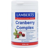 Lamberts Cranberry Powder Complex 100g - Συμπλήρωμα Διατροφής Εκχυλίσματος Κράνμπερι με Βιταμίνη C σε Μορφή Σκόνης για τη Διατήρηση της Υγείας του Ουροποιητικού Συστήματος Ενάντια των Φλεγμονών