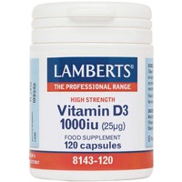Lamberts Vitamin D3 1000iu, 120caps - Συμπλήρωμα Διατροφής με Βιταμίνη D3 για την Καλή Λειτουργία των Οστών & Ανοσοποιητικού