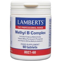 Lamberts Methyl B Complex 60tabs - Συμπλήρωμα Διατροφής Φολικού Οξέως σε Φυσική Μορφή & Συμπλέγματος Βιταμινών Β για την Καλή Υγεία του Νευρικού Συστήματος & την Ενεργοποίηση του Μεταβολισμού