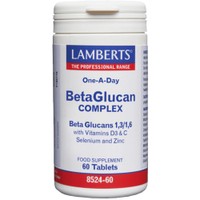 Lamberts Beta Glucan Complex 60tabs - Συμπλήρωμα Διατροφής Συμπλέγματος Βιταμινών & Β-Γλυκάνων για την Ενίσχυση της Λειτουργίας του Ανοσοποιητικού