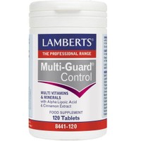 Lamberts Multi-Guard Control 120tabs - Συμπλήρωμα Διατροφής Πολυβιταμινών με Εκχύλισμα Κανέλας για τον Έλεγχο των Μεταβολικών Ρυθμών Παραγωγής Ενέργειας Μετά τα Γεύματα & Ρύθμιση των Επιπέδων Γλυκόζης στο Αίμα