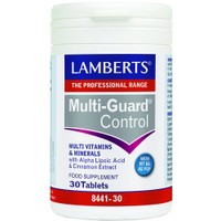 Lamberts Multi-Guard Control 30tabs - Συμπλήρωμα Διατροφής Πολυβιταμινών με Εκχύλισμα Κανέλας για τον Έλεγχο των Μεταβολικών Ρυθμών Παραγωγής Ενέργειας Μετά τα Γεύματα & Ρύθμιση των Επιπέδων Γλυκόζης στο Αίμα