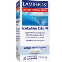 Lamberts Acidophilus Extra 10, 30caps - Συμπλήρωμα Διατροφής με Προβιοτικά σε Δισκίο Παρατεταμένης Αποδέσμευσης για τη Σωστή Λειτουργία του Γαστρεντερικού Συστήματος
