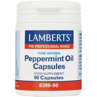 Lamberts Peppermint Oil 100mg, 90caps - Συμπλήρωμα Διατροφής Εκχυλίσματος Μέντας Ιδανικό για την Ενίσχυση της Λειτουργίας του Γαστρεντερικού Συστήματος