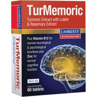 Lamberts Turmemoric 60tabs - Συμπλήρωμα Διατροφής με Εκχύλισμα Κουρκουμά, Δενδρολίβανου & Λουτεΐνης για την Τόνωση της Γνωστικής λειτουργίας & Ενίσχυση της Μνήμης