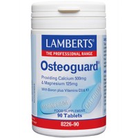 Lamberts Osteoguard Calcium, Magnesium & Boron Plus Vitamins D3 & K2, 90tabs - Συμπλήρωμα Διατροφής με Ασβέστιο, Μαγνήσιο & Βόριο με Βιταμίνες D3 & K2 για την Ενίσχυση & Συντήρηση των Οστών σε Γυναίκες Κατά την Εμμηνόπαυση