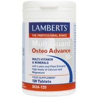 Lamberts MultiGuard OsteoAdvance 50+, 120tabs - Συμπλήρωμα Διατροφής Πολυβιταμινών, Μετάλλων & Εκχυλίσματος Βοτάνων Ειδικά Σχεδιασμένο για την Υποστήριξη της Υγείας των Οστών για Άτομα από 50 Ετών