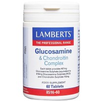 Lamberts Glucosamine & Chondroitin Complex 60tabs - Συμπλήρωμα Διατροφής Συμπλέγματος Γλυκοζαμίνης & Χονδροϊτίνης για την Καλή Υγεία του Αρθρικού Χόνδρου