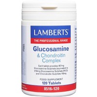 Lamberts Glucosamine & Chondroitin Complex 120tabs - Συμπλήρωμα Διατροφής Συμπλέγματος Γλυκοζαμίνης & Χονδροϊτίνης για την Καλή Υγεία του Αρθρικού Χόνδρου