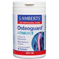 Lamberts Osteoguard Advance Calcium & Magnesium Plus Vitamins D3 & K2, 90tabs - Συμπλήρωμα Διατροφής με Ασβέστιο, Μαγνήσιο & Βιταμίνες D3 & K2 για την Ενίσχυση & Συντήρηση των Οστών