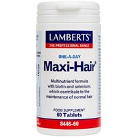 Lamberts Maxi-Hair Multi Nutrient 60tabs - Συμπλήρωμα Διατροφής με Βιοτίνη, Σελήνιο & Συνδυασμό Μικροθρεπτικών Συστατικών για την Καλή Υγεία των Μαλλιών