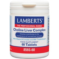 Lamberts Choline Liver Complex 60tabs - Συμπλήρωμα Διατροφής Συμπλέγματος Γαϊδουράγκαθου, Βιταμινών Β & Χολίνης για τη Διατήρηση της Φυσιολογικής Λειτουργίας του Ήπατος & Ενίσχυση της Πέψης