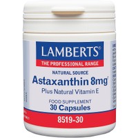 Lamberts Astaxanthin 8mg 30caps - Συμπλήρωμα Διατροφής Ασταξανθίνης Κατά των Οφθαλμικών Αλλοιώσεων με Αντιοξειδωτικές Ιδιότητες