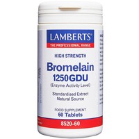Lamberts Bromelain 1250GDU, 60tabs - Συμπλήρωμα Διατροφής Ενζύμων Υποβοήθησης Πέψης με Αντιφλεγμονώδης Ιδιότητες που Συμβάλει στην Καλή Υγεία των Αρθρώσεων