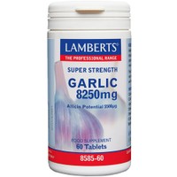 Lamberts Garlic 8250mg, 60tabs - Συμπλήρωμα Διατροφής με Σκόρδο για Διατήρηση της Υγείας του Καρδιαγγειακού Συστήματος