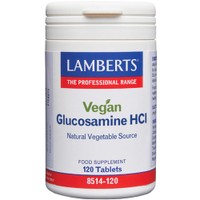 Lamberts Vegan Glucosamine HCI 120tabs - Συμπλήρωμα Διατροφής Vegan που Βοηθά στην Καλή Λειτουργία των Αρθρώσεων