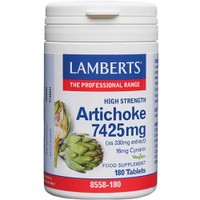 Lamberts Artichoke High Strength 7425mg, 180tabs - Συμπλήρωμα Διατροφής με Αγκινάρα για τη Διατήρηση της Υγείας του Ήπατος & τη Σωστή Λειτουργία της Πέψης