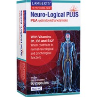 Lamberts Neuro-Logical Plus 60caps - Συμπλήρωμα Διατροφής Ενισχυμένης Φόρμουλας Συμπλέγματος Βιταμινών Β & Λιπαρού Οξέος (PEA)  για τη Φυσιολογική Λειτουργία του Νευρικού Συστήματος & Βελτίωση της Ψυχικής Υγείας