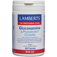 Lamberts Glucosamine 467mg & Phytodroitin 110mg Complex 60tabs - Συμπλήρωμα Διατροφής για την Ελαστικότητα του Αρθρικού Χόνδρου