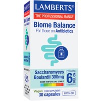 Lamberts Biome Balance For Those On Antibiotics 30caps - Συμπλήρωμα Διατροφής Προβιοτικών για Αποκατάσταση της Εντερικής Χλωρίδας σε Άτομα που Λαμβάνουν Αντιβιοτικά
