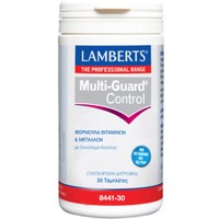 Lamberts Multi-Guard Sugar Control 30tabs - Συμπλήρωμα Διατροφής Πολυβιταμινών με Εκχύλισμα Κανέλας για τον Έλεγχο των Μεταβολικών Ρυθμών Παραγωγής Ενέργειας Μετά τα Γεύματα & Ρύθμιση των Επιπέδων Γλυκόζης στο Αίμα