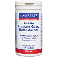 Lamberts Immune Guard Beta Glucans 60tabs - Συμπλήρωμα Διατροφής Β-Γλυκάνων, Βιταμινών & Μετάλλων για την Ενίσχυση της Λειτουργίας του Ανοσοποιητικού