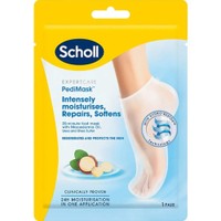 Scholl Expert Care Nourish PediMask 1 Ζευγάρι - Μάσκα Εντατικής Ενυδάτωσης που Μαλακώνει & Θρέφει τα Πόδια με Έλαιο Μακαντάμια, Ουρία & Βούτυρο Καριτέ