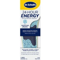 Scholl 24-Hour Energy Multipurpose Insoles 1 Ζευγάρι - Large Νο 40 - 47,5 - Πάτοι Πολλαπλών Χρήσεων που Ανακουφίζουν τα Κουρασμένα & Πονεμένα Πόδια για Υποστήριξη & Πρόσθετη Ενέργεια