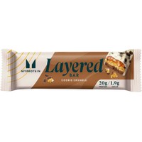 My Protein Layered Bar 60g 1 Τεμάχιο - Cookie Crumble - Μπάρα Υψηλής Περιεκτικότητας σε Πρωτεΐνη Πολλαπλών Στρώσεων για Υποστήριξη της Ανάπτυξης & της Διατήρησης της Μυϊκής Μάζας με Γεύση Σοκολάτα, Μπισκότο & Καραμέλα