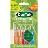 Dentek Easy Brush Interdental Brushes Size/ISO 1/2/3 (0,45/0,5/0,6mm) 8 Τεμάχια - Μεσοδόντια Βουρτσάκια 3 Μεγεθών