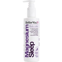 BetterYou Magnesium Sleep Mineral Body Lotion 180ml - Λοσιόν Προσώπου Σώματος Περιποίησης & Ενυδάτωσης με Διαδερμικό Μαγνήσιο & Λεβάντα που Προάγει τη Χαλάρωση Σώματος & Πνεύματος & Προετοιμάζει τον Οργανισμό για Σωστό & Ποιοτικό Ύπνο με Αντλία