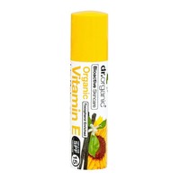 Dr Organic Vitamin E Lip Balm Spf15, 5.7ml - Βάλσαμο Χειλιών με Βιολογική Βιταμίνη E για Πολύ Ξηρά Χείλη