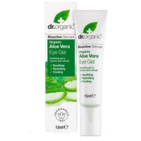 Dr Organic  Aloe Vera Eye Gel 15ml - Ζελ Ματιών με Βιολογική Αλόη Βέρα για Μείωση των Πρηξιμάτων, Λεπτών Γραμμών & Μαύρων Κύκλων