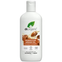 Dr Organic Moroccan Argan Oil Conditioner 265ml - Μαλακτική Κρέμα Μαλλιών με Έλαιο Αργκάν για Αναδόμηση