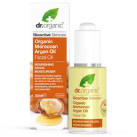 Dr Organic Moroccan Facial Argan Oil 30ml - Μεταξένιο Λάδι Προσώπου με Αντιγηραντική Δράση