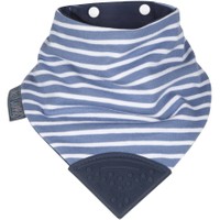 Cheeky Chompers 2m+ Neckerchew 1 Τεμάχιο, Κωδ 88001 - Preppy Stripes - Υφασμάτινη Σαλιάρα Διπλής Όψεως με Ρυθμιζόμενο Κουμπί & Μασητικό