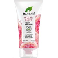 Dr Organic Guava Exfoliating Face Wash 150ml - Καθαριστικό Προσώπου σε Μορφή Τζελ για Ήπια Απολέπιση