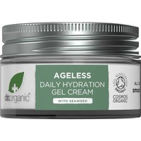 Dr Organic Ageless Daily Hydration Gel Cream with Seaweed All Skin Types Smooth & Tone 50ml - Κρέμα Ημέρας για Ενυδάτωση, Λείανση Ρυτίδων & Τόνωση με Βιολογικό Φύκι & Δενδρολίβανο