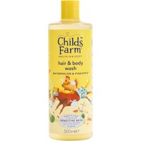 Childs Farm Watermelon & Pineapple Hair & Body Wash 500ml - Παιδικό Σαμπουάν & Αφρόλουτρο με Άρωμα Καρπούζι & Ανανά