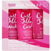 Umberto Giannini Promo Curl Starter Kit De-Frizz, Define & Shine, Shampoo 50ml & Conditioner 50ml & Styling Gel 50ml - Σαμπουάν που Καθαρίζει Απαλά & Μαλακτική Κρέμα Μαλλιών & Κρέμα Φινιρίσματος & Ενυδάτωσης Μαλλιών