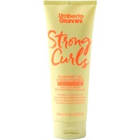 Umberto Giannini Strong Curls Rosemary Oil Strenghthening Conditioner 250ml - Ενδυναμωτική & Θρεπτική Μαλακτική Κρέμα Μαλλιών για Προστασία & Αναζωογόνηση με Έλαιο Βιοτίνης