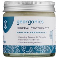 Georganics Peppermint Fluoride Free Mineral Toothpaste 60ml - Οδοντόκρεμα Χωρίς Φθόριο με Γεύση Αγγλικής Μέντας