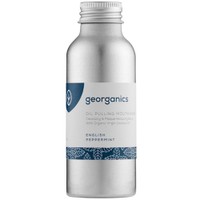 Georganics Oil Pulling Engish Peppermint Mouthwash 100ml - Στοματικό Διάλυμα με Έλαιο Καρύδας & Έλαιο Μέντας για την Αντιμετώπιση της Ουλίτιδας & Κατά της Πλάκας Αγιουρβεδικής Φιλοσοφίας