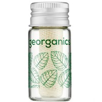 Georganics Spearmint Fluoride Free Plastic Free Dental Floss 50m - Οδοντικό Νήμα Χωρίς Φθόριο με Γεύση Μέντα & Καστορέλαιο