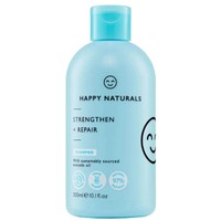 Happy Naturals Strengthen & Repair Shampoo 300ml - Θρεπτικό Σαμπουάν με Αβοκάντο & Έλαιο Argan για Ξηρά, Κατεστραμμένα Μαλλιά που Φριζάρουν