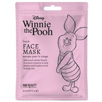 Mad Beauty Winnie the Pooh Peach Face Mask Κωδ 99159, 1x25ml - Υφασμάτινη Μάσκα Προσώπου με Ροδάκινο για Ενυδάτωση