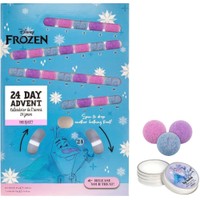 Mad Beauty Frozen Snowball Bath Fizzer Advent Calendar 23 Τεμάχια & Lip Balm Frosted Berries 12g - 23 Άλατα Μπάνιου & Βάλσαμο Χειλιών Εμπνευσμένα από την Disney & τη Frozen