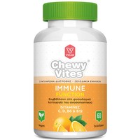 Chewy Vites Adults Immune Function 60 Ζελεδάκια - Σύμπλεγμα Βιταμινών για Ενήλικες σε Μορφή Ζελεδάκια που Συμβάλλουν στη Φυσιολογική Λειτουργία του Ανοσοποιητικού