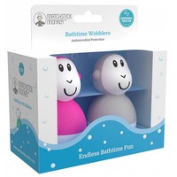 Matchstick Monkey Bathtime Wobblers 12m+  Κωδ. 24116, 1 Τεμάχιο - Pink & Cool Grey - Εκπαιδευτικό Παιχνίδι Μπάνιου με 2 Κινούμενες Φιγούρες